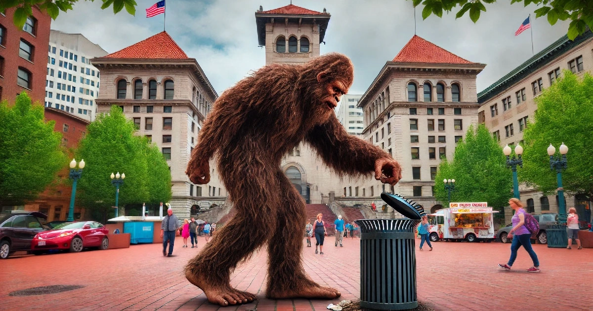 BREAKING: Bigfoot Spotted Strolling Through Portland!